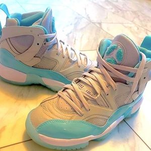 Baby Blue and Grey Jordan’s 8womens two trey